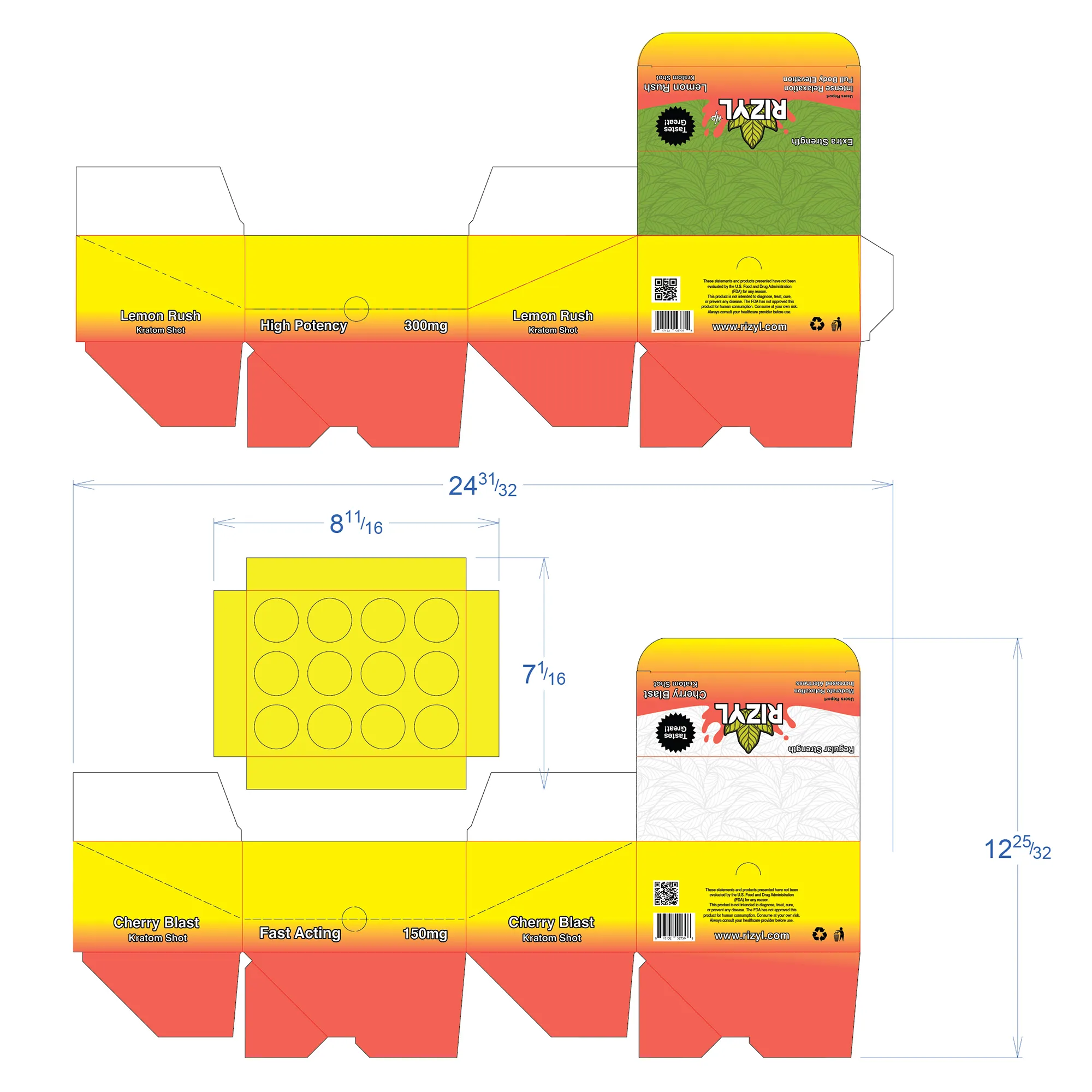 RIZYL box label